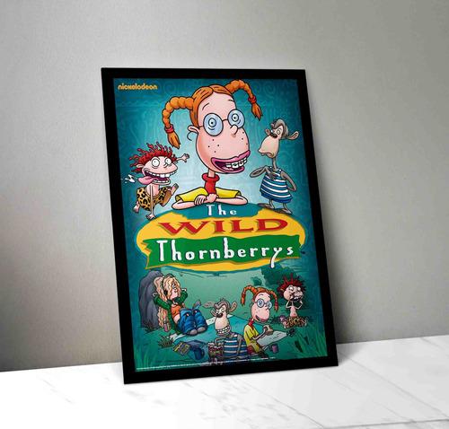 Cuadro Los Thornberrys 01 Madera & Vidrio (35x47)