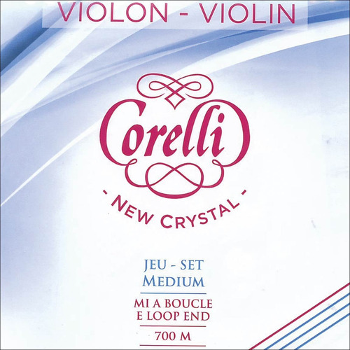 Corelli Crystal 4 Violin Juego Calibre Medio Extremo Bucle