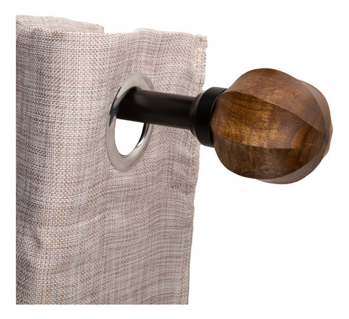 Set De Barra Simple 19/16 Madera Esfera