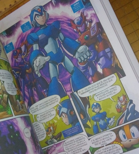 Imagen 2 de 6 de Cómic Libro Megaman Sonic Unión De Los Mundos Español Pasta