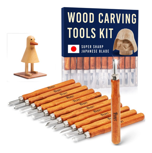 Bright Hobby Kit Herramienta Tallado Madera Hoja Japonesa