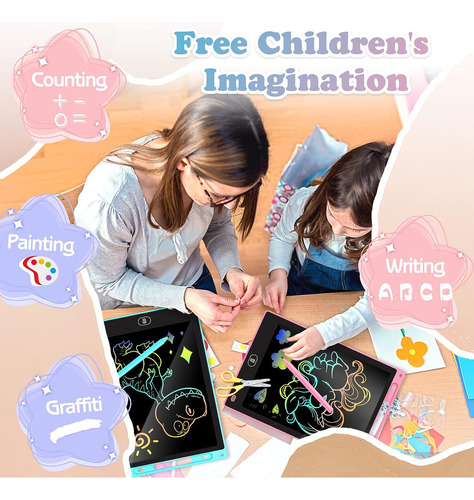 Ktebo Paquete De 2 Tabletas De Escritura Lcd Para Niños De 1