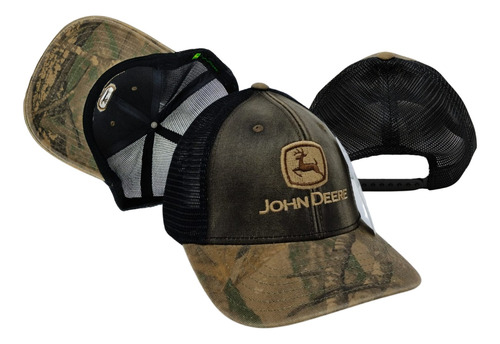 Gorra Estilo John Deere Camuflaje Malla Trucker - Gjd-500ca