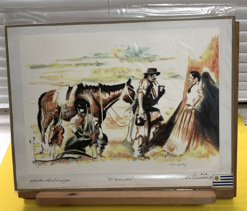 Luis Fernández Vittola Grabado Xilográfico