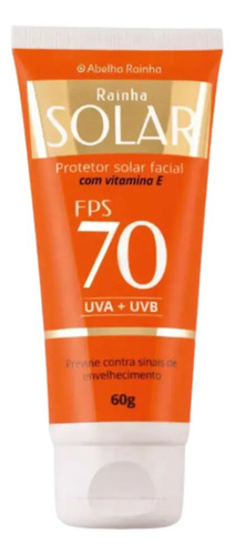 Protetor Solar Facial Abelha Rainha Fps70 60g
