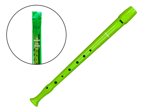 Flauta Hohner 9508 Color Verde Funda Con Varilla De Limpieza