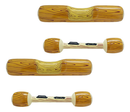 Juego De Flotadores De Piscina Con Grano De Madera, 4 Piezas