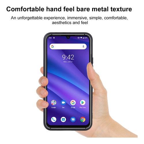 Capa Tpu Preta Pudding Para Umidigi A5 Pro