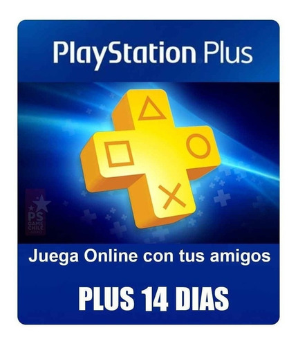 Playstation Plus 14 Días Psn Ps3 Ps4 + Juegos Gratis