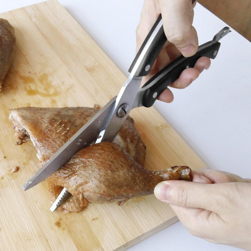 Imagen 2 de 5 de Tijera Trozadora Cocina Huesos Pollo Acero Inoxidable A1