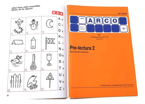 505052 Cuaderno Preescolar Pre Lectura 2 Método Arco Eduke