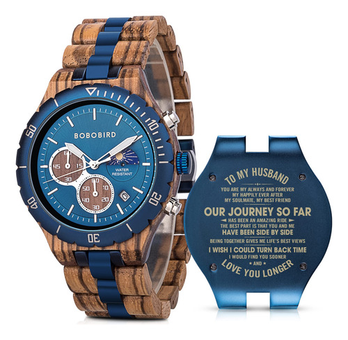 Relojes De Madera Grabados Personalizados Para Hombre A La M