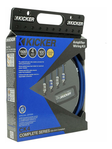 Kicker 46ck4 Car Audio 4 Amplificador De 2 Canales Mono Ampl