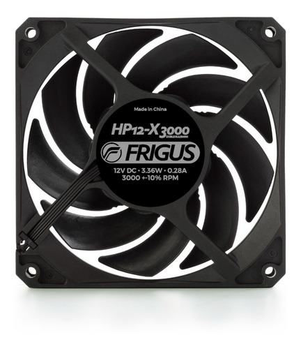 Imagen 2 de 4 de Frigus Hp12-x 3000rpm Cooler 120mm Pwm Ruleman Alta Presión