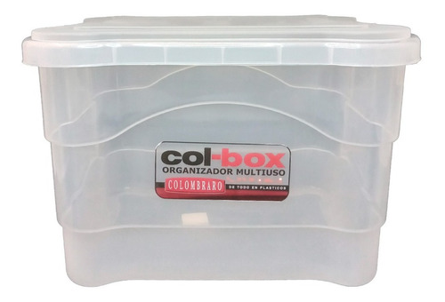 Caja Organizadora Apilable De 25 Lts Plástico - Colombraro