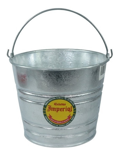 Cubeta Galvanizada Con Asa No.10 De 7.54lts 16900110 Color Galvanizado