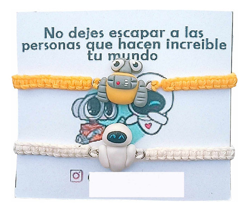 Pulseras Walle Y Eva Para Compartir 