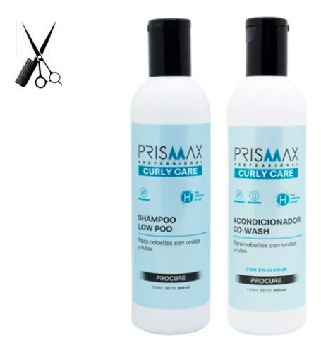 Prismax Curly Care Kit Shampoo + Acondicionador Rulos Chico