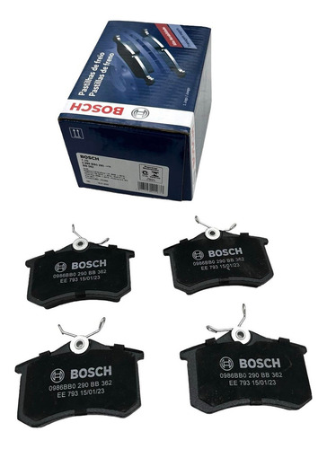 Pastilha Freio Traseira Saveiro G6 2015 A 2021 Bosch