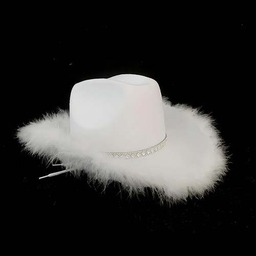 Sombrero de vaquera de 2 piezas para sombreros de vaquero S, color rosa