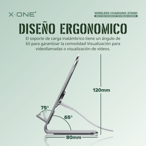 Imagen 9 de 9 de Cargador Rápido Inalámbrico Magsafe 15w X-one Incluye Cable