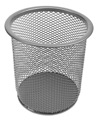 3 Pack Porta Lápices De Malla Mesh Gris
