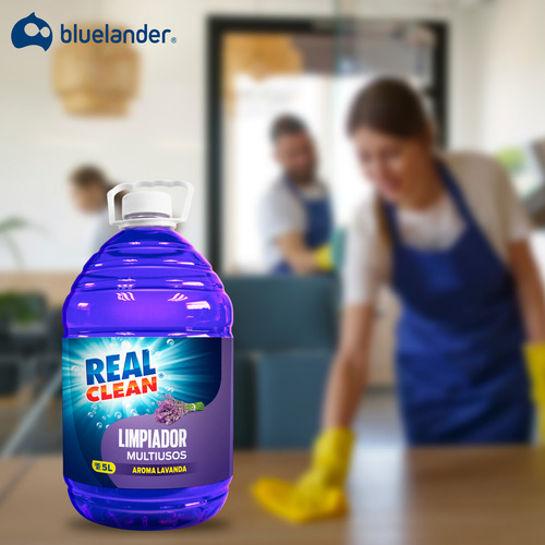 Limpiador Multiusos Y Aromatizante Real Clean 5 Lts Lavanda