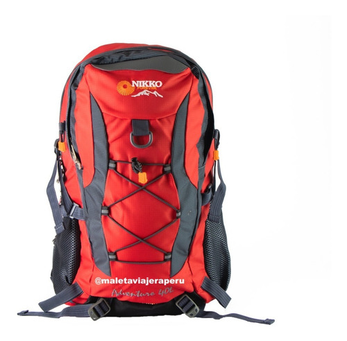 Mochila Outdoor 40l Trekking + Cobertor Impermeable (rojo)