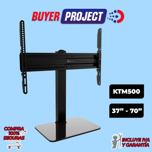 Imagen 2 de 4 de Soporte De Monitor Escritorio Klip Ktm-500 37-70'' Incl. 35º