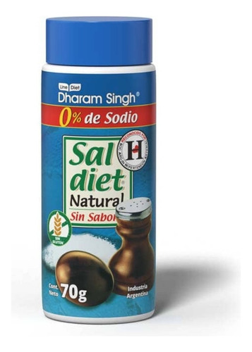 Sal Sin Sodio Natural Diet Dharam Singh X 70 Grs.