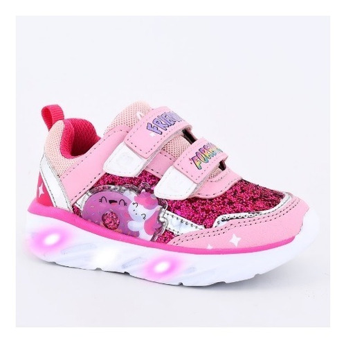 Zapatilla Footy Unicornio Donut Con Luz