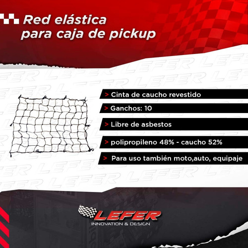 Imagen 2 de 9 de Red Elástica 120x150 Camioneta Auto Portaequipaje 10 Gancho