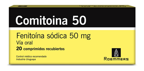 Comitoina 50mg X 20 Comp. (fenitoína) | Antiepiléptico