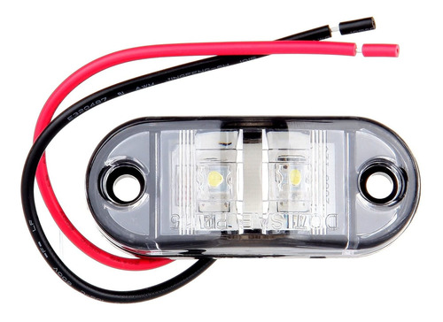 Lbrst Luz Marcador Lateral Ovalada 2 Diodo Led Para Remolque