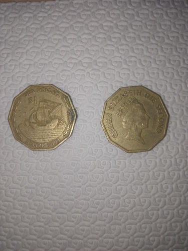 Imagen 1 de 1 de Monedas De 1 Dollar De Belize 2003, 2007.   