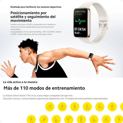 Xiaomi Mi Band 7 Pro Reloj Inteligente Smartband - Otec Color De La Caja Negro Color De La Malla Negro