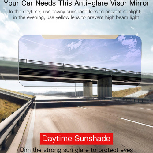 Para Blackout Mirror Sunshade, Antirreflexo, Antirreflexo,