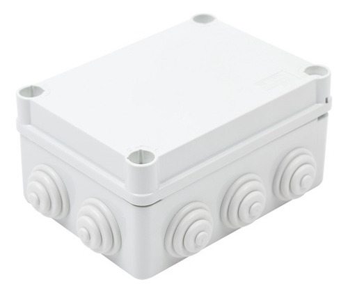 Caja De Derivacion Pvc Con 10 Entradas 150x110x70mm Color Gris
