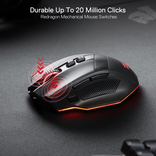 Redragon M813 Pro Ratón Gaming Rgb 3 Modos 26000 Dpi