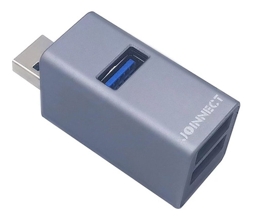 Joinnect Mini Concentrador Usb 3.0 De Aluminio De 3 Puertos,