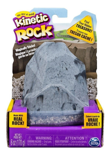 Kinetic Sand Rock Masa Arena Roca No Se Pega Original 