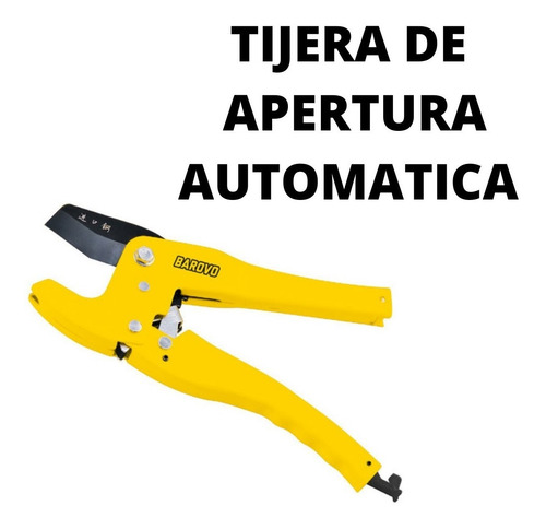 Imagen 2 de 10 de Corta Caño Tijera Tubo Pvc Termofusión 42 Mm Barovo Plomero