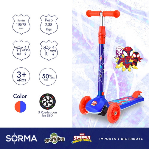 Imagen 2 de 10 de Kit Combo Casco Bicicleta Niños + Monopatin Infantil 3 Rueda