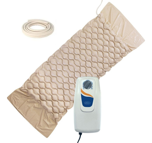 Colchón Neumático Antiescaras Para Hospitales Con Compresor De Color Beige, Bomba De Aire, Voltaje 110 V