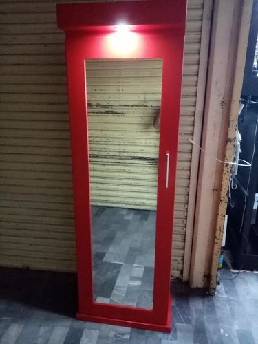 Zapatera Con Espejo Cuerpo Completo Con 1 Luz Led