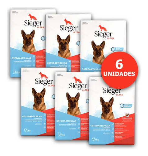 Sieger Osteoarticular 1,5kg X 6 Und 9kg Envio Gratis Tp#