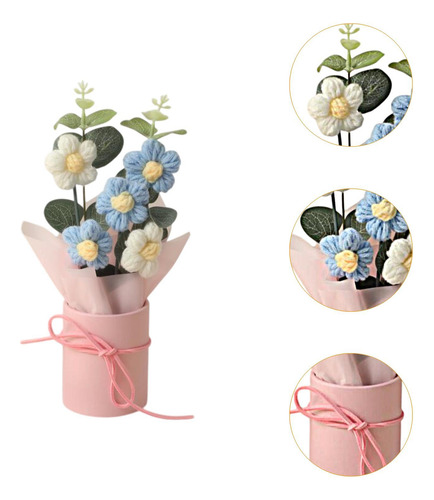 Ramo De Flores De Ganchillo, Lindas Flores Artificiales Para