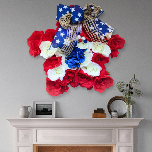 Letrero De Pared Con Corona Patriótica Para Valla, Fiesta,