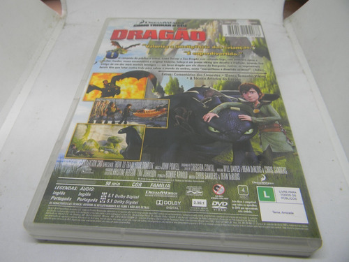 Dvd - Como Treinar O Seu Dragão - Desenho - Dreamworks (Usado)