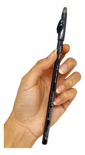 Lápis De Olho Preto Com Apontador Smooth Feeling Febella